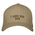 EMBROIDERED CAP - I LOVE YOU DAD embroidered hats by ARTCOR7 EMBROIDERED CAP - I LOVE YOU DAD embroidered hats