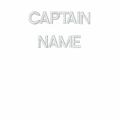 Embroidered  Captain  Shirt Embroidered Polo Shirt by CompassRose
