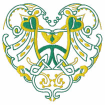Embroidered Celtic Heart Tees embroidered shirts by iheartshop Embroidered Celtic Heart Tees embroidered shirts