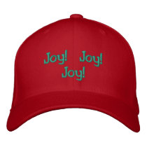 Embroidered Christmas Sayings embroidered hats