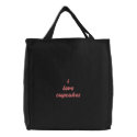 Embroidered Cupcake Tote embroidered bags by thegrandbakery Embroidered Cupcake Tote embroidered bags