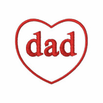Embroidered Dad Heart