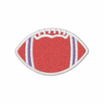 Embroidered Football RED embroidered shirts by Studio16a Embroidered Football RED embroidered shirts