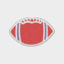 Embroidered Football RED embroidered shirts