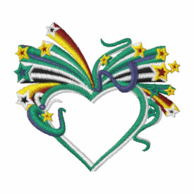 Embroidered Heart on a ladies T-Shirt embroideredshirt