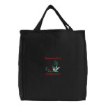 Embroidered Hummingbird Tote Embroidered Tote Bag