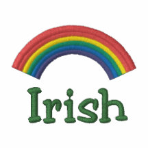 Embroidered Irish Rainbow Polo Shirt