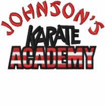 Embroidered Karate Academy embroidered shirts