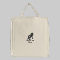 Embroidered Light Hearted Icelandic embroidered bags
