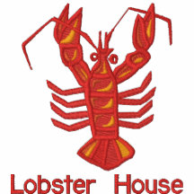 Embroidered Lobster with Custom Text