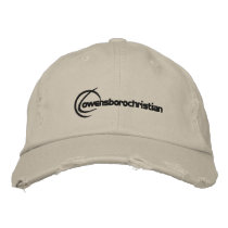 Embroidered Logo Hat Brown embroidered hats