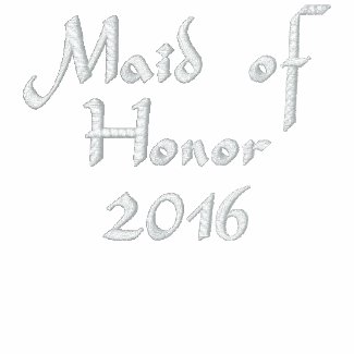 Embroidered Maid of Honor Dated Wedding Polo embroideredshirt