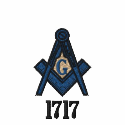 Embroidered Masonic Polo w/ 1717 Date Embroidered Masonic Polo w/ 1717 Date