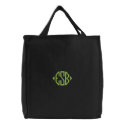 Embroidered Monogram Initials Tote Bag embroidered bags