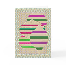 Embroidered ornaments cards