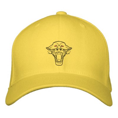 Embroidered Panther Hat Embroidered Hat Embroidered Panther Hat Embroidered Hat