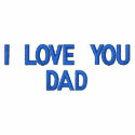 EMBROIDERED POLO SHIRT - I LOVE YOU DAD embroidered shirts by ARTCOR7 EMBROIDERED POLO SHIRT - I LOVE YOU DAD embroidered shirts