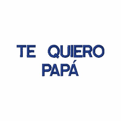 EMBROIDERED POLO T-SHIRT - TE QUIERO PAPÁ EMBROIDERED SHIRT by ARTCOR7