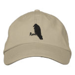 Embroidered Raven on Raven Hat embroidered hats