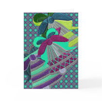 Embroidered silver bells cards by drmilleranderson Embroidered silver bells cards