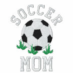 Embroidered soccer Mom design