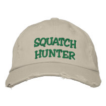 Embroidered SQUATCH HUNTER Hat - *BOBO* Edition Embroidered Baseball Caps