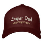 Embroidered Super Dad Hat Embroidered Baseball Cap
