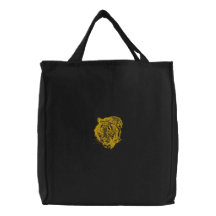 Embroidered Tiger Tote Embroidered Bag