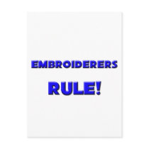 Embroiderers Rule! postcards by professions Embroiderers Rule! postcards