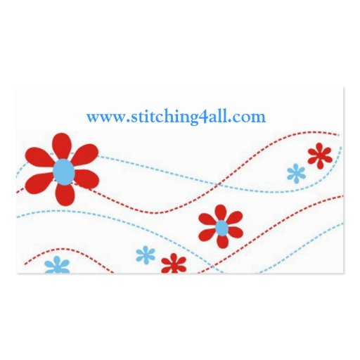 Embroidery Design-Unique Business Cards (back side)