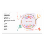 Embroidery Hoop Business Card business cards