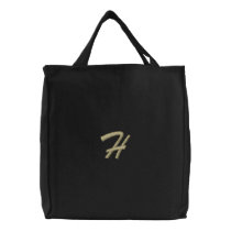 Embroidery Monogram Letter H Initial embroidered bags by initiallyyours Embroidery Monogram Letter H Initial embroidered bags