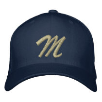 Embroidery Monogram Letter M Initial embroidered hats by initiallyyours Embroidery Monogram Letter M Initial embroidered hats