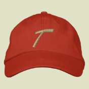 Embroidery Monogram Letter T Initial