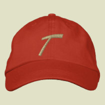 Embroidery Monogram Letter T Initial embroidered hats