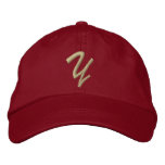 Embroidery Monogram Letter Y Initial embroidered hats