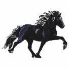 basic_zip_hoody - One of my Icelandic horse paintings turned into a shaded Black, Elegant and fine quality Embroidery. This design comes in any size for both men and women Zazzle offers.