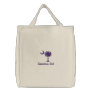 Embroidred Carolina Girl Palmetto Tote Bag