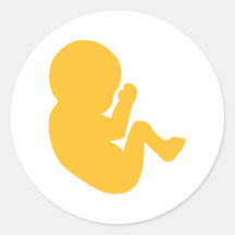 Embryo baby stickers