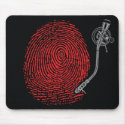 Emek thumbprint record mouse pad mousepads