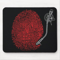 Emek thumbprint record mouse pad mousepads