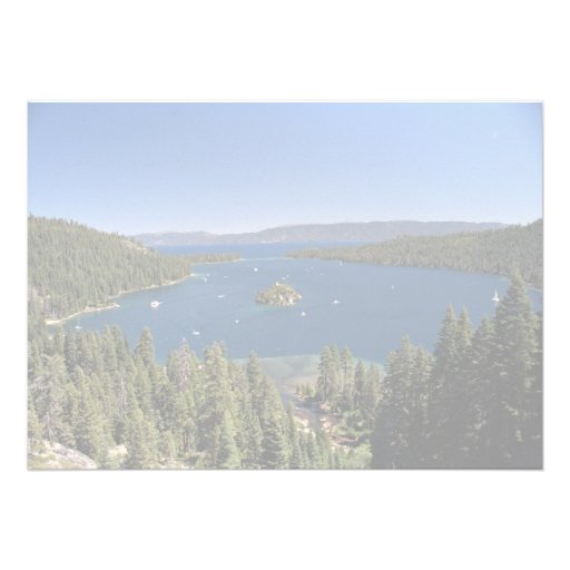 Emerald Bay, Lake Tahoe, California, USA Custom Invitation