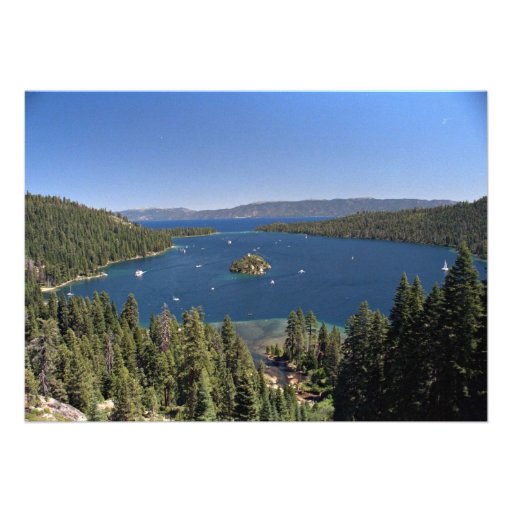 Emerald Bay, Lake Tahoe, California, USA Custom Invitation