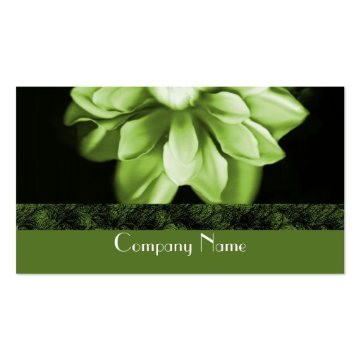 Emerald Bloom Business Card (front side)