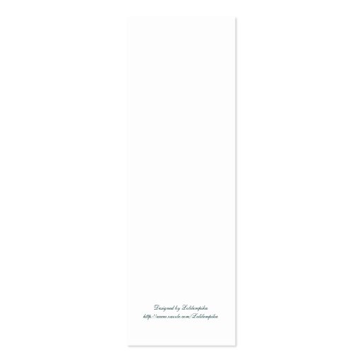 Emerald Bookmark Business Card Templates (back side)