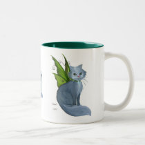 Emerald Cat Mug mugs