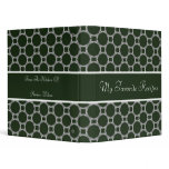 Emerald Circles Recipe Book binders