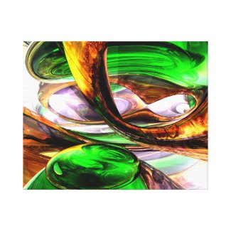 Emerald City Abstract Canvas Print
