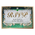 Emerald Diamond Response Card Personalized Invite