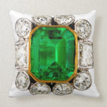 Emerald Diamonds Sofa Bling Jewelry pillows
